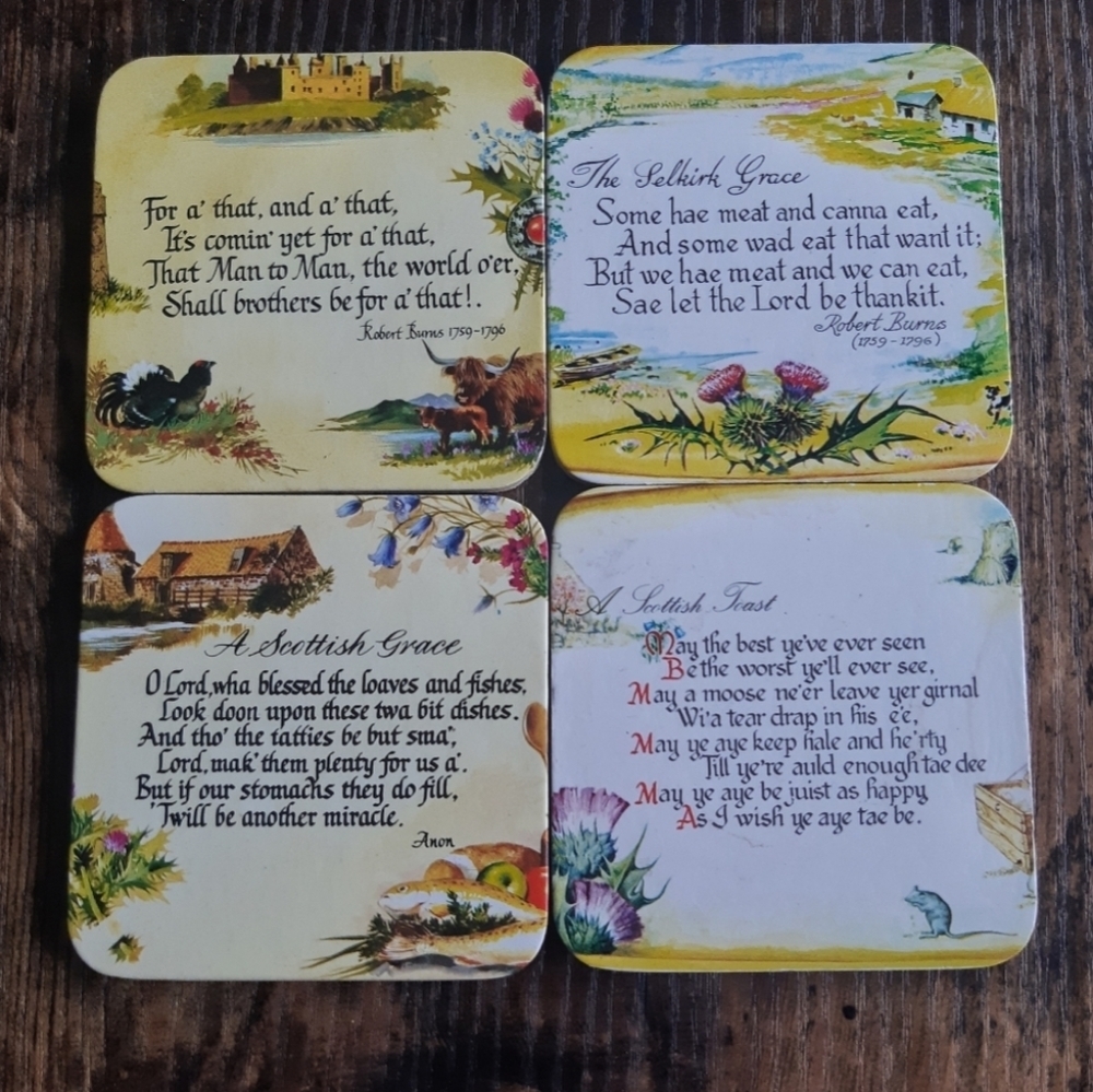 Scottish Coasters Set (4)